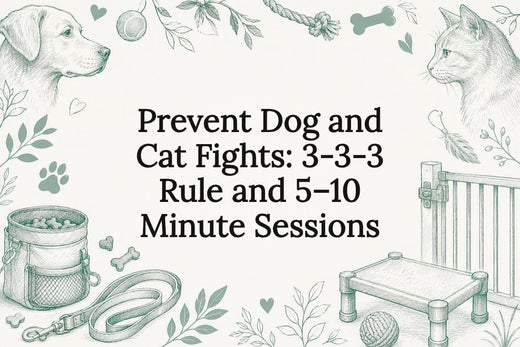Dog and cat introduction title card