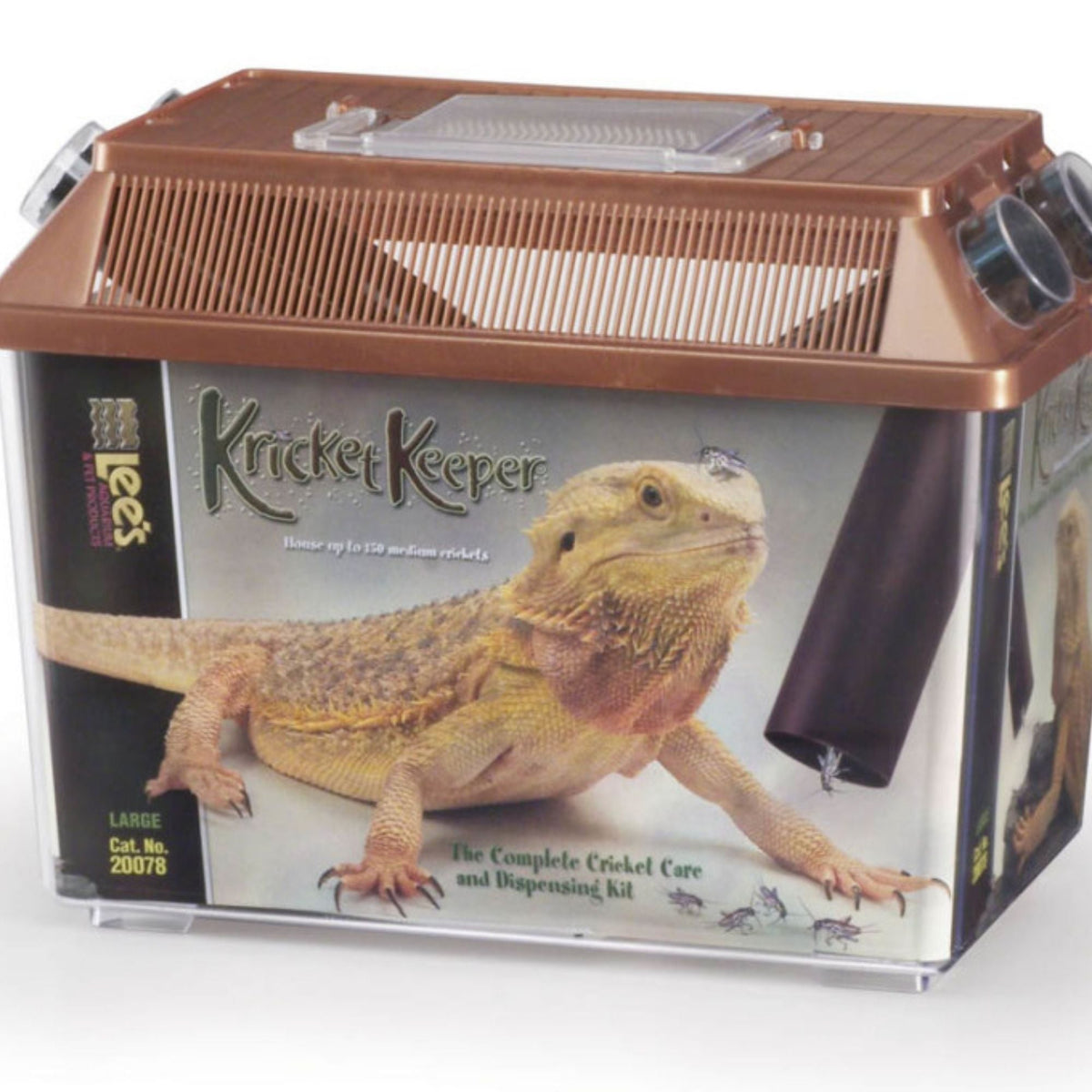 Lee's Aquarium & Pet Products Kricket Keeper Brown, 1ea/LG