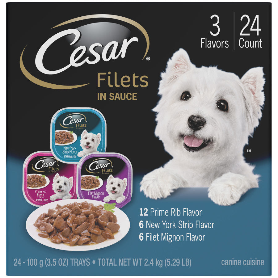CESAR GOURMET FILETS Multi-Pack 3.5oz/24pk