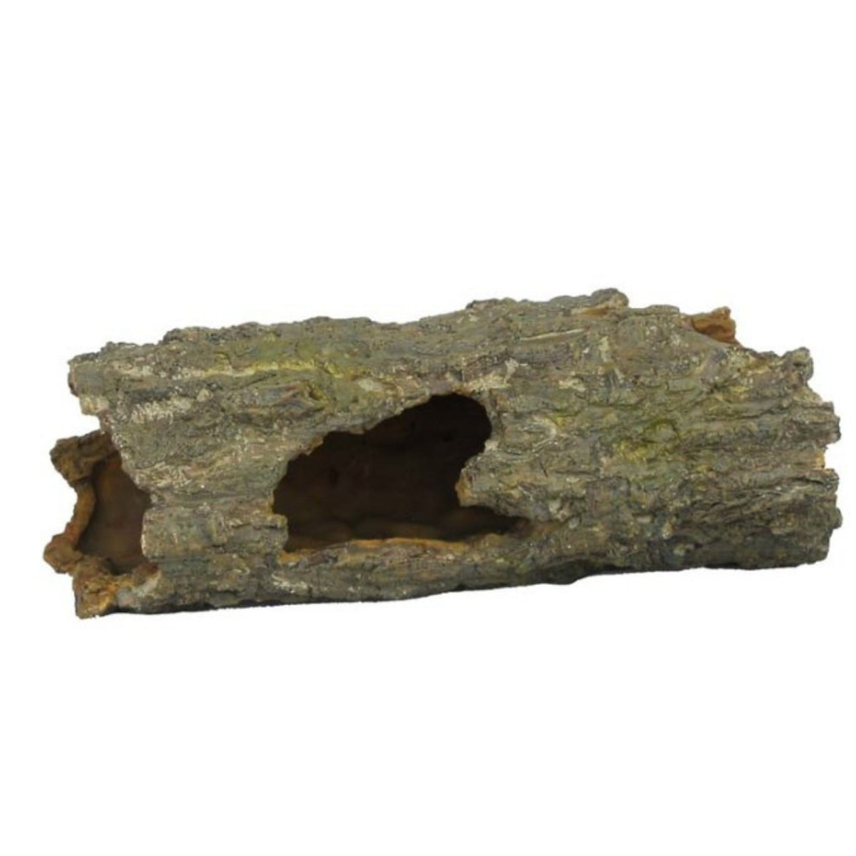 Weco Products Wecorama Sleepy Hollows Mossy Log Terrarium Ornament with Hollow Brown/Green, 1ea/MD