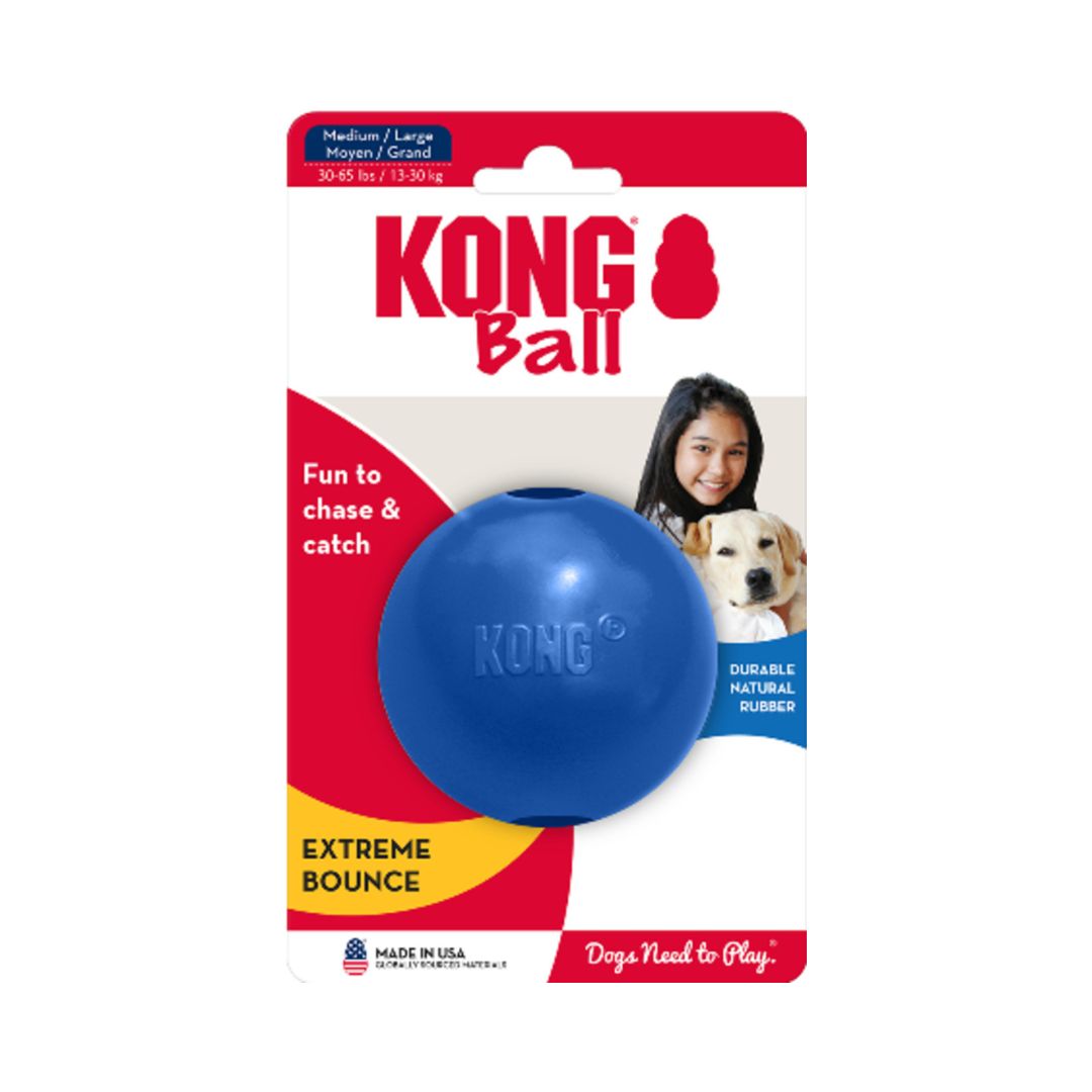 KONG KONG Old Glory Ball with Hole Dog Toy 1ea/MD/LG