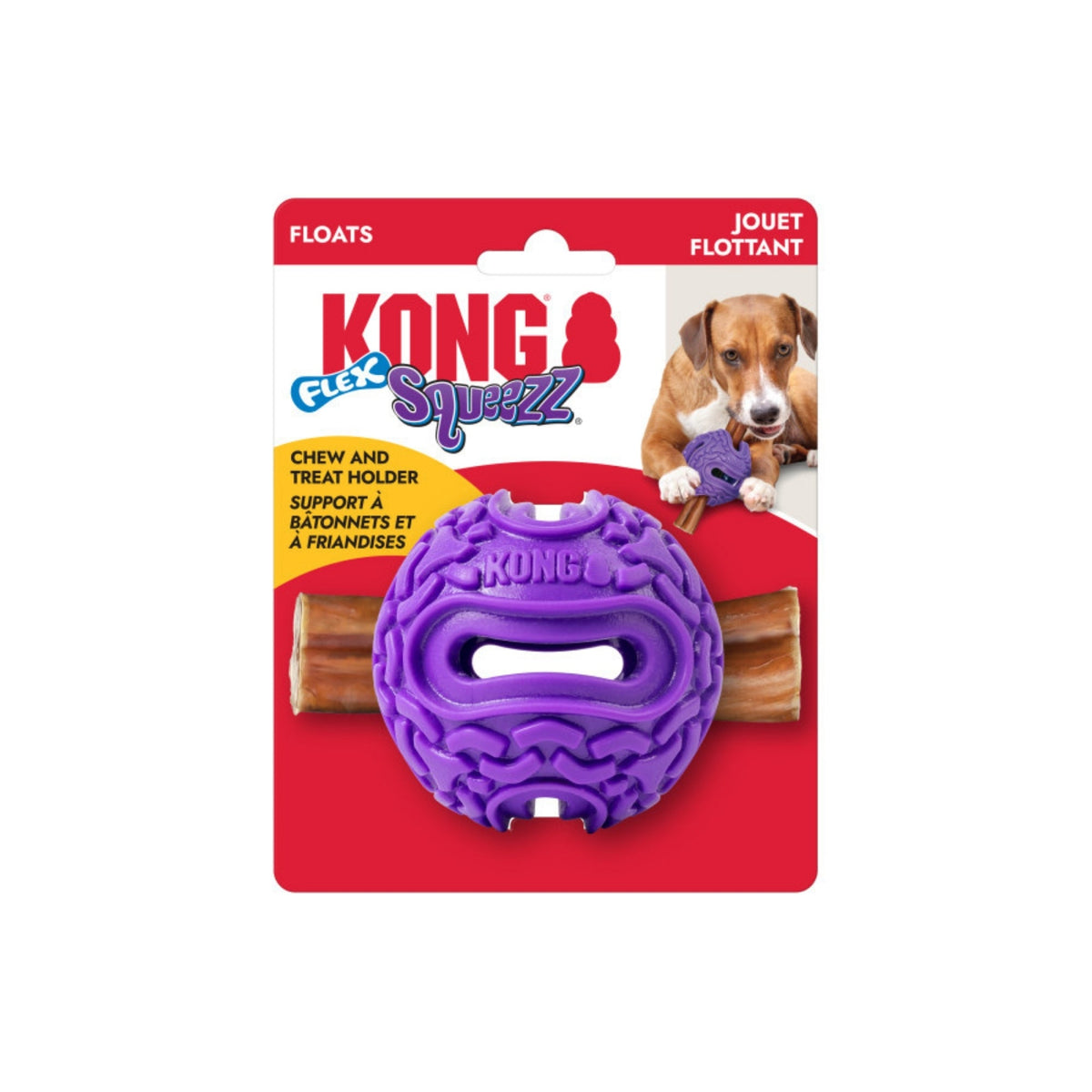 KONG Squeezz Flex Ball Dog Toy 1ea/MD/LG