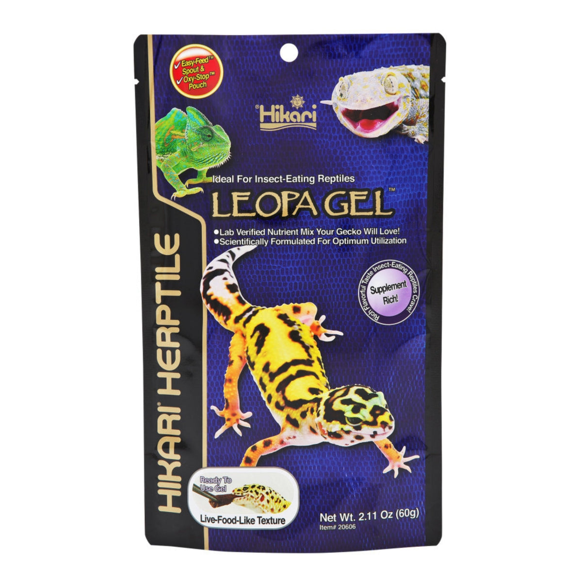 Hikari USA Herptile LeopaGel Reptile Food 1ea/2.11 oz