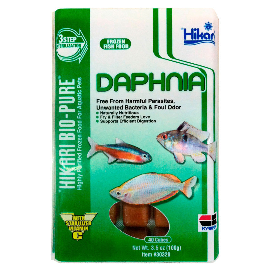 Hikari Bio-Pure Frozen Daphnia Fish Food Cube Pack 3.5oz