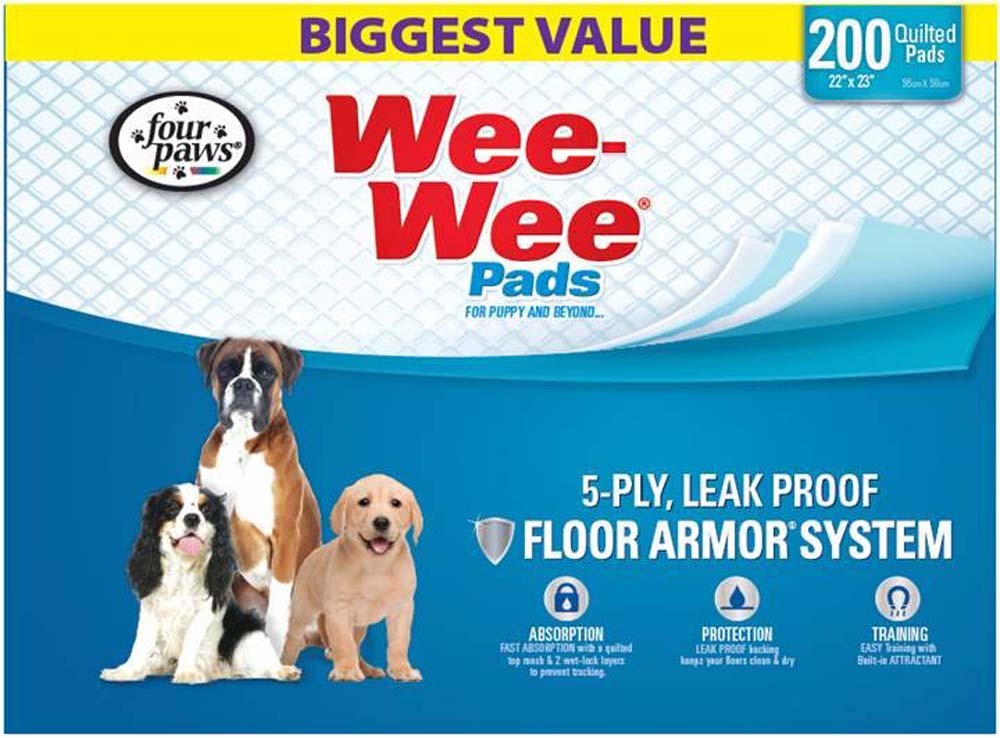 Four Paws Wee Wee Pads Box 200pk