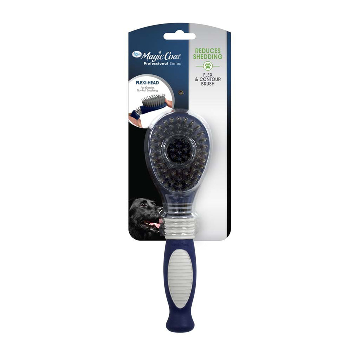Four Paws Magic Coat Pro Series Comfort & Contour Pin and Bristle Brush for Dogs