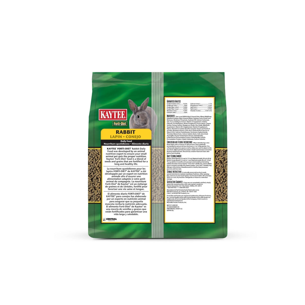 Kaytee Forti Diet Rabbit Food 1ea/5 lb