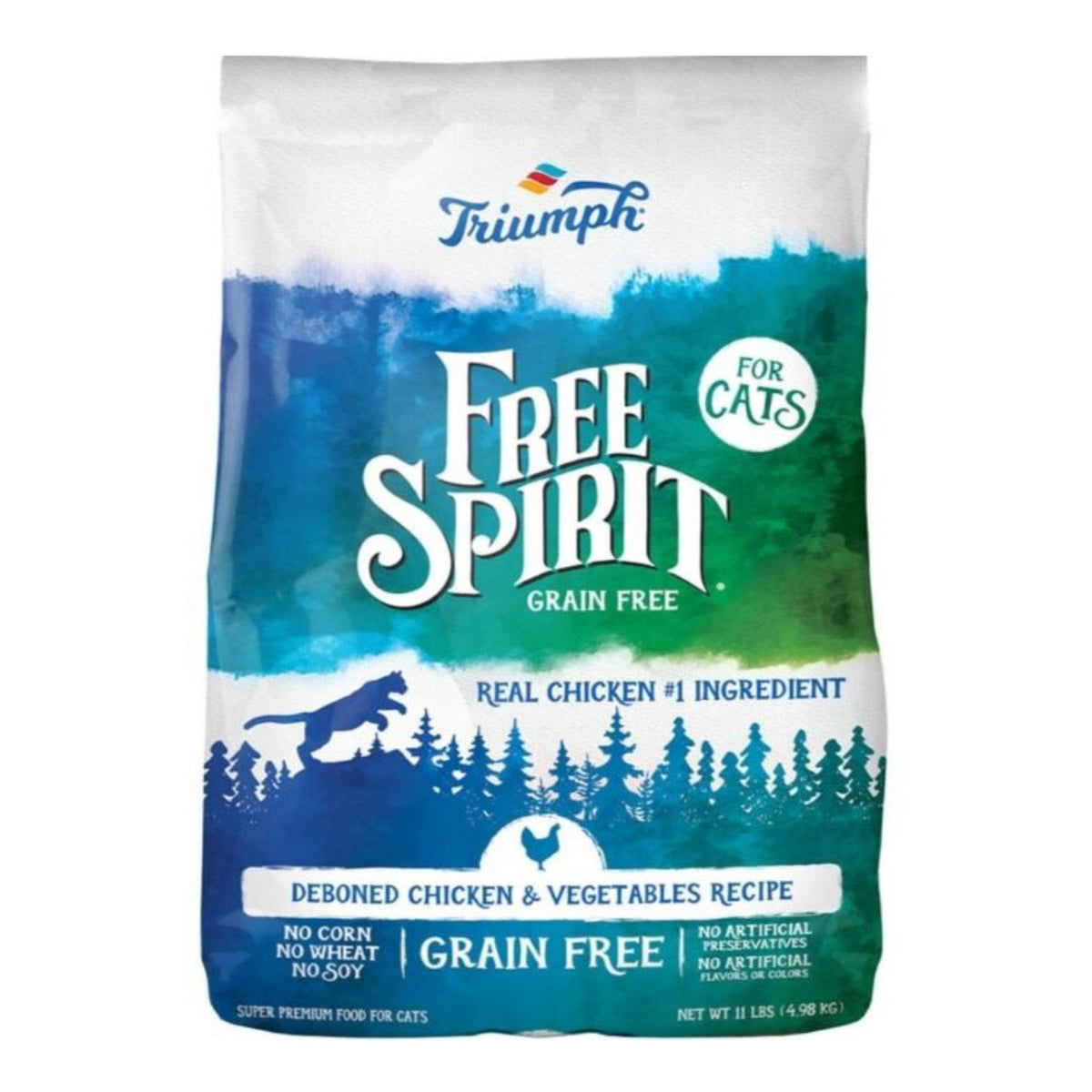 Free Spirit Cat Food Chicken/Vegetable 11 Lb