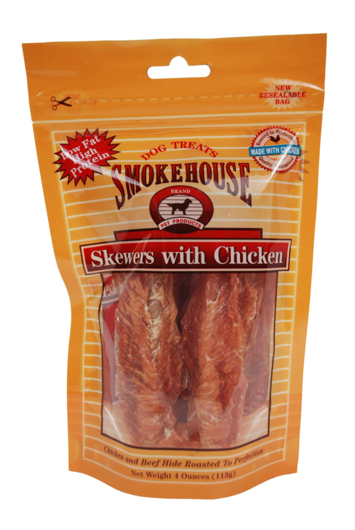 Smokehouse Chicken Skewers 4oz reseal bag