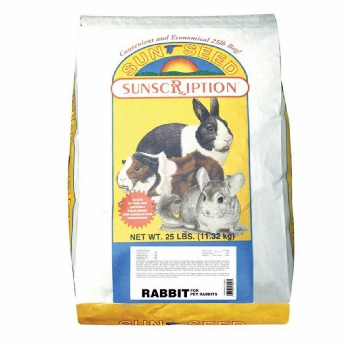 Sun Seed SunBasics Rabbit Pellets Food 1ea/25 lb