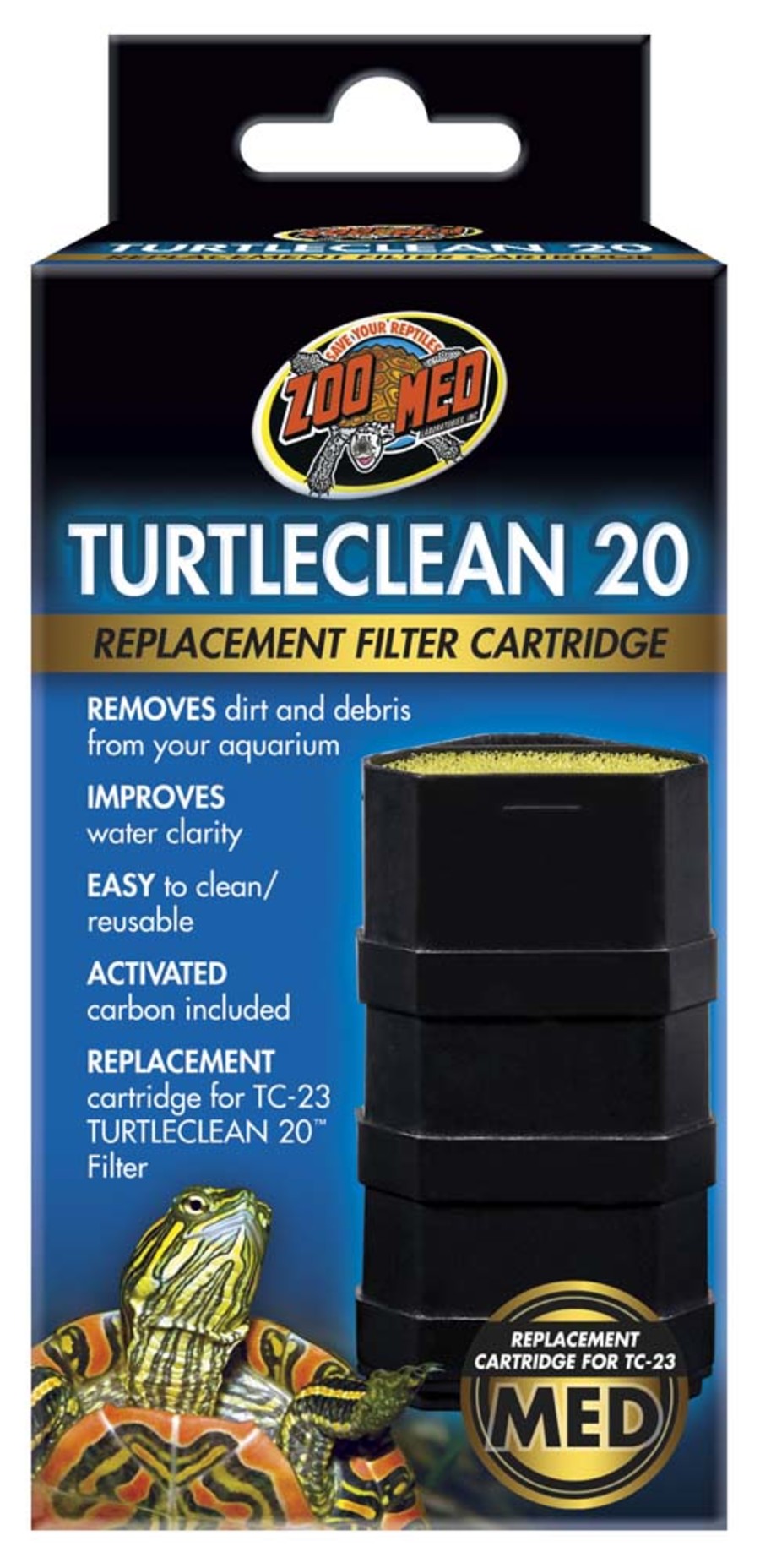 Zoo Med TurtleClean 20 Replacement Filter Cartridge