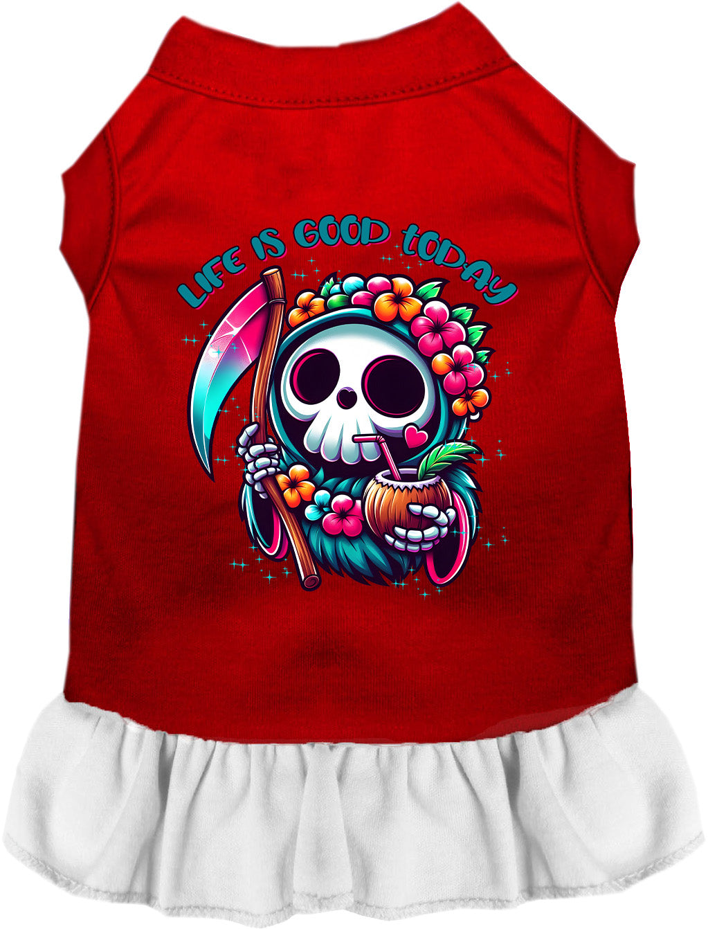 Tropical Grim Reaper Pet Dress