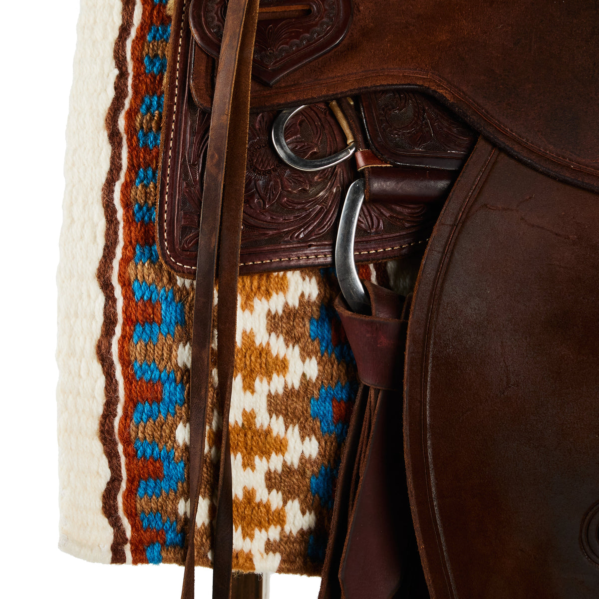 1313AA-54 Double Arrow 40X34 New Zealand Wool Saddle Blanket