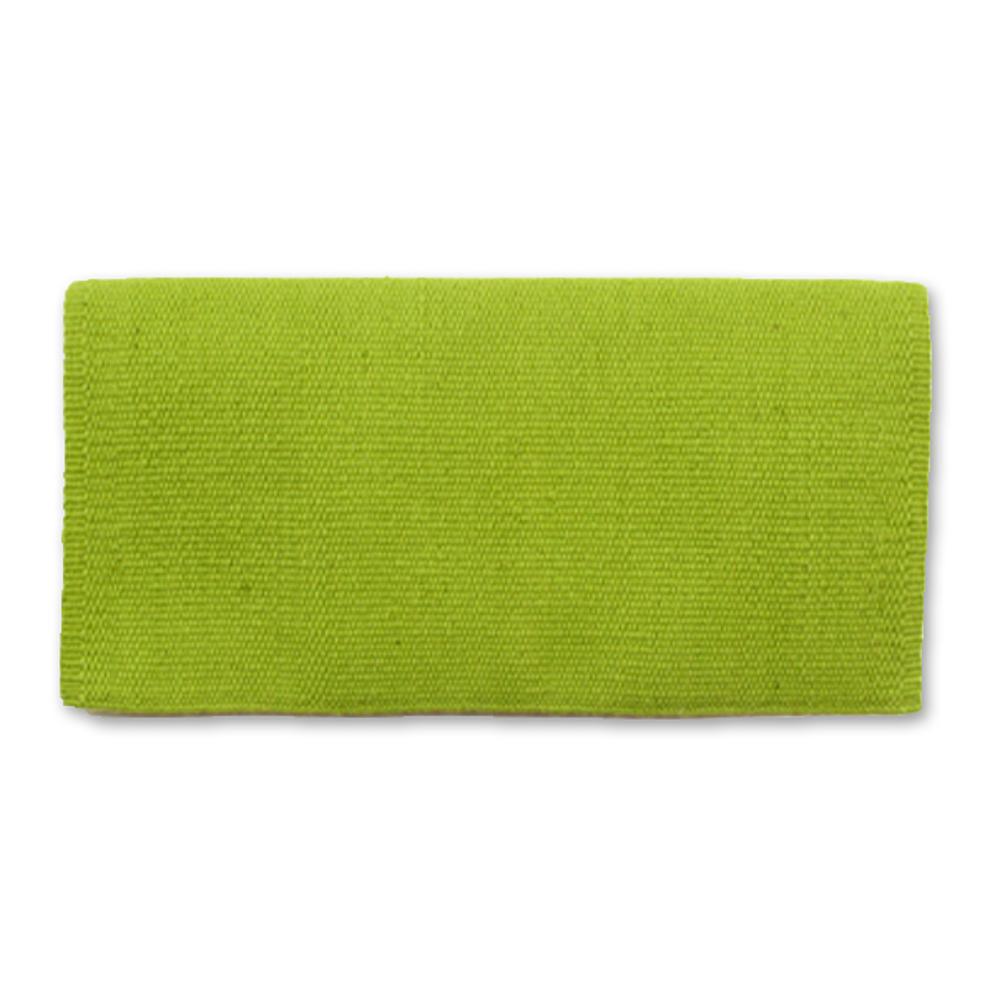 1314P-35 San Juan 24x24 Lime Green New Zealand Wool Pony Saddle Blanket