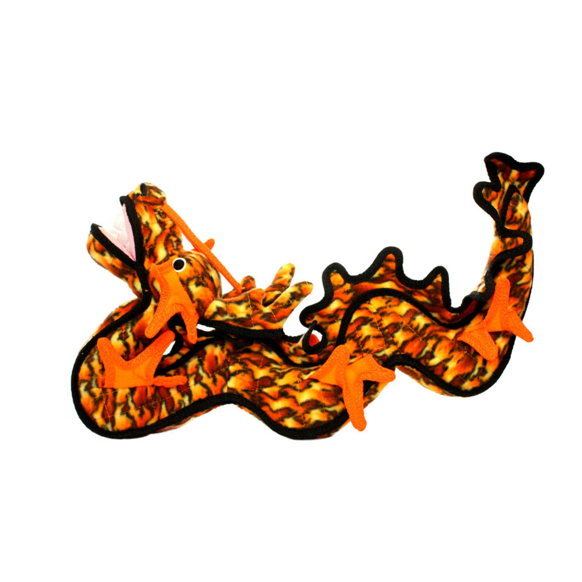 Tuffy Durable Dragon Dog Toy Orange