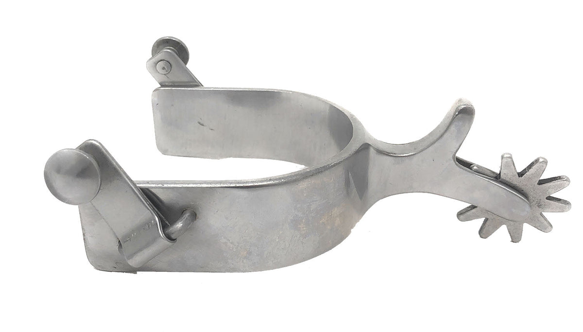 AJ Tack Men's Stainless Steel Stars and Double Shooter Spurs