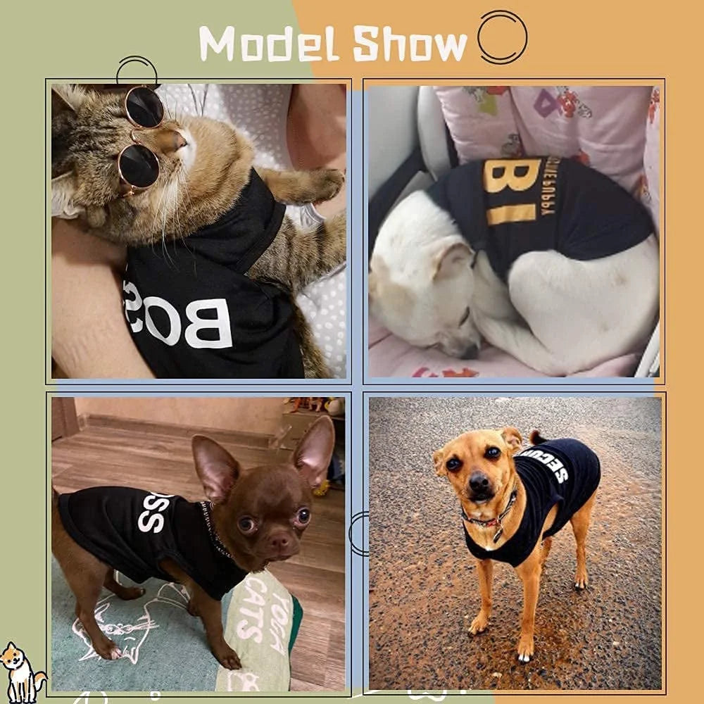 4 Packs Dog Shirts for Small Dog