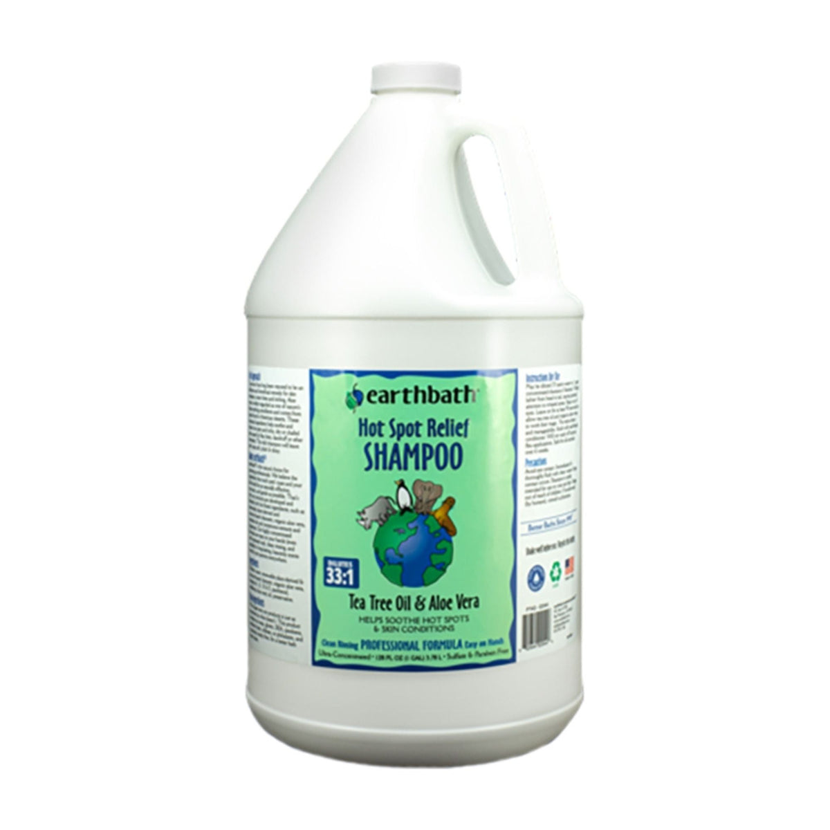 Earthbath Dog Hot Spot Relief Shampoo - Tea Tree Oil & Aloe Vera 1 Gallon