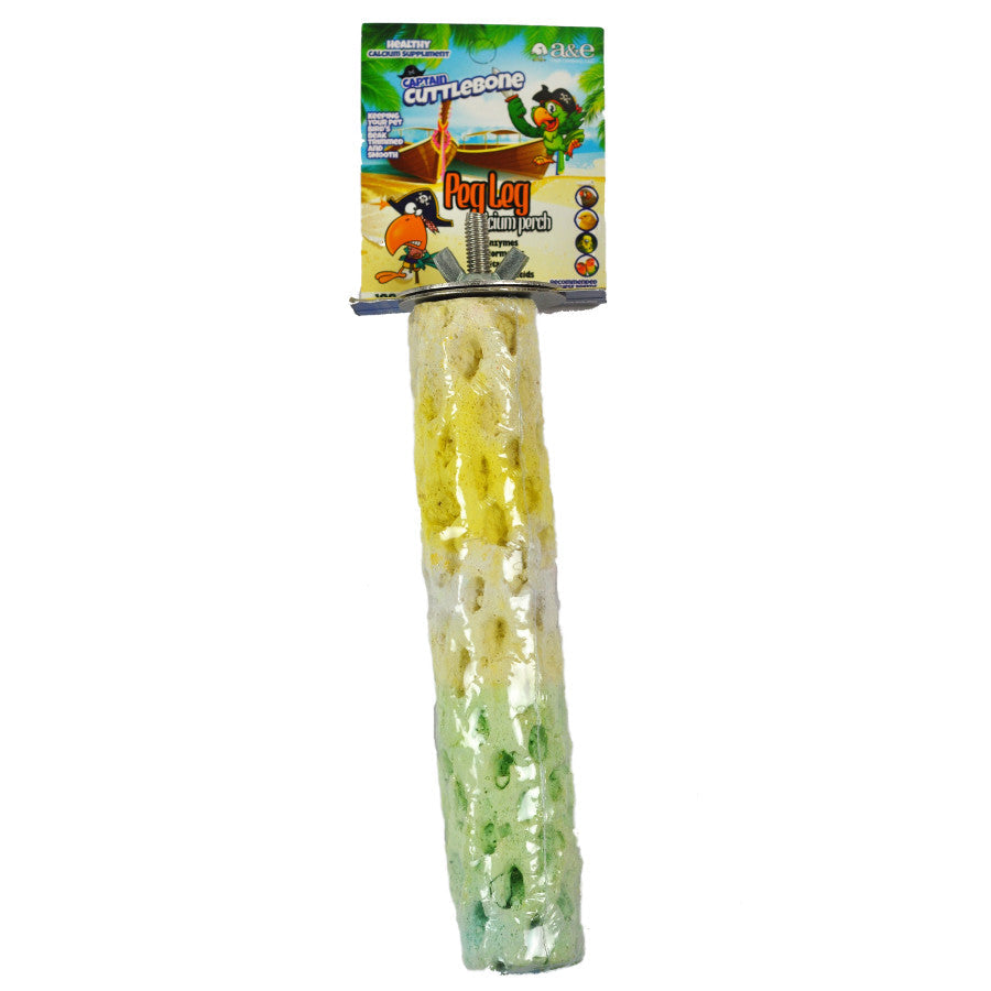 A&E Captain Cuttlebone Calcium Bird Perch Medium