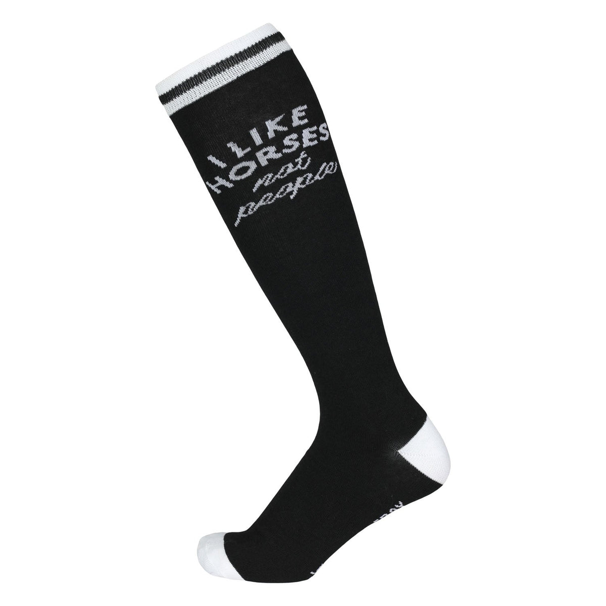 Dapplebay Knit Boot Socks-I Like Horses