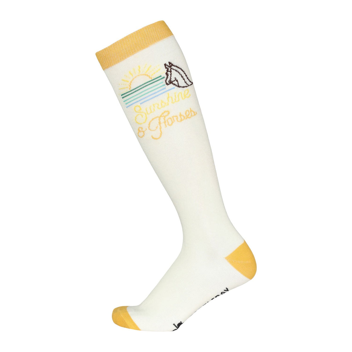 Dapplebay Knit Boot Socks-Sunshine & Horses