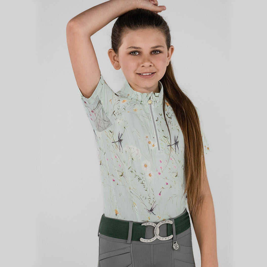 Dapplebay Kids Dragonfly Meadow 1/4 Zip - Short Sleeve