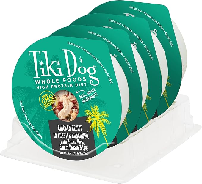 Tiki Pet Dog Luau Chicken Lobster Consomme 3oz. (Case of 4)
