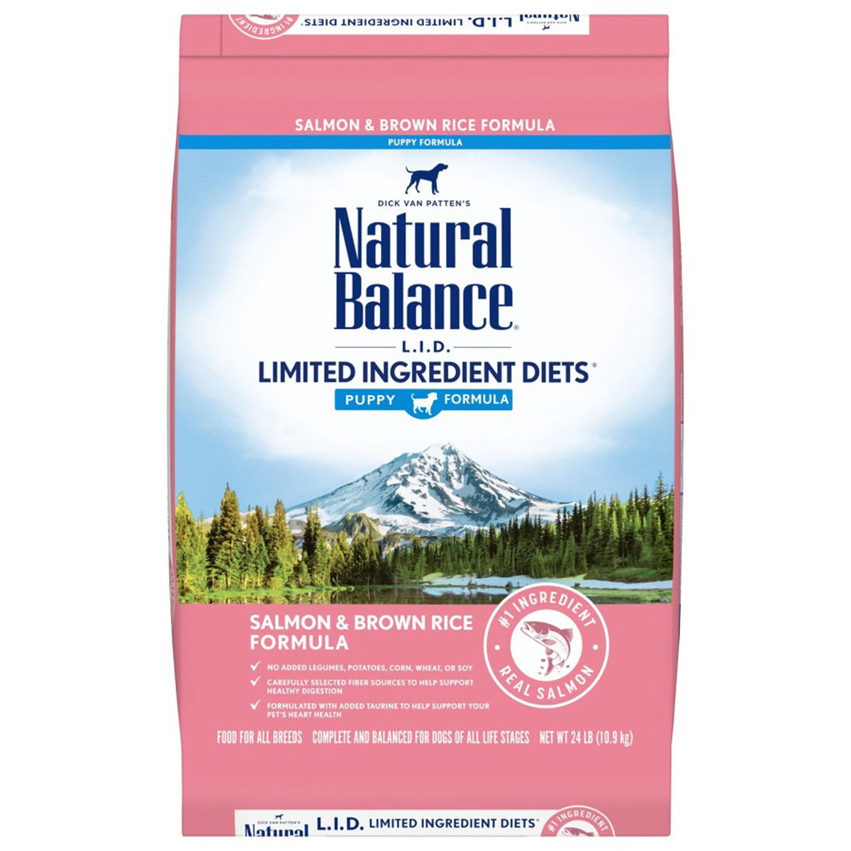 Natural Balance L.I.D. Salmon and Brown Rice Puppy Dry Dog Food 24lb
