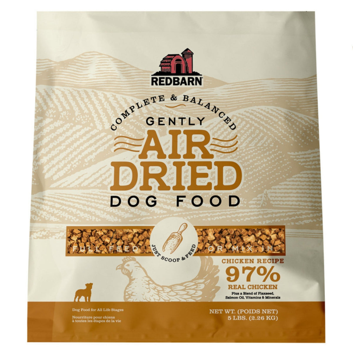 Redbarn Pet Products Complete & Balanced Air Dried Dog Food Chicken, 1ea/5 lb