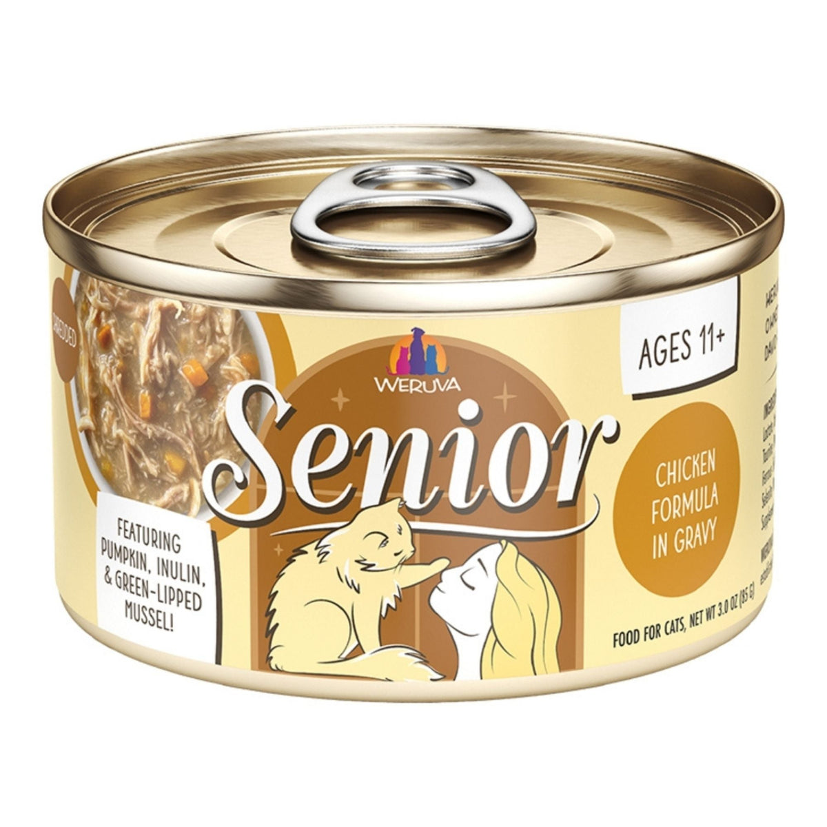 Weruva Cat Senior Chicken Formula In Gravy 3oz. (Case of 12)