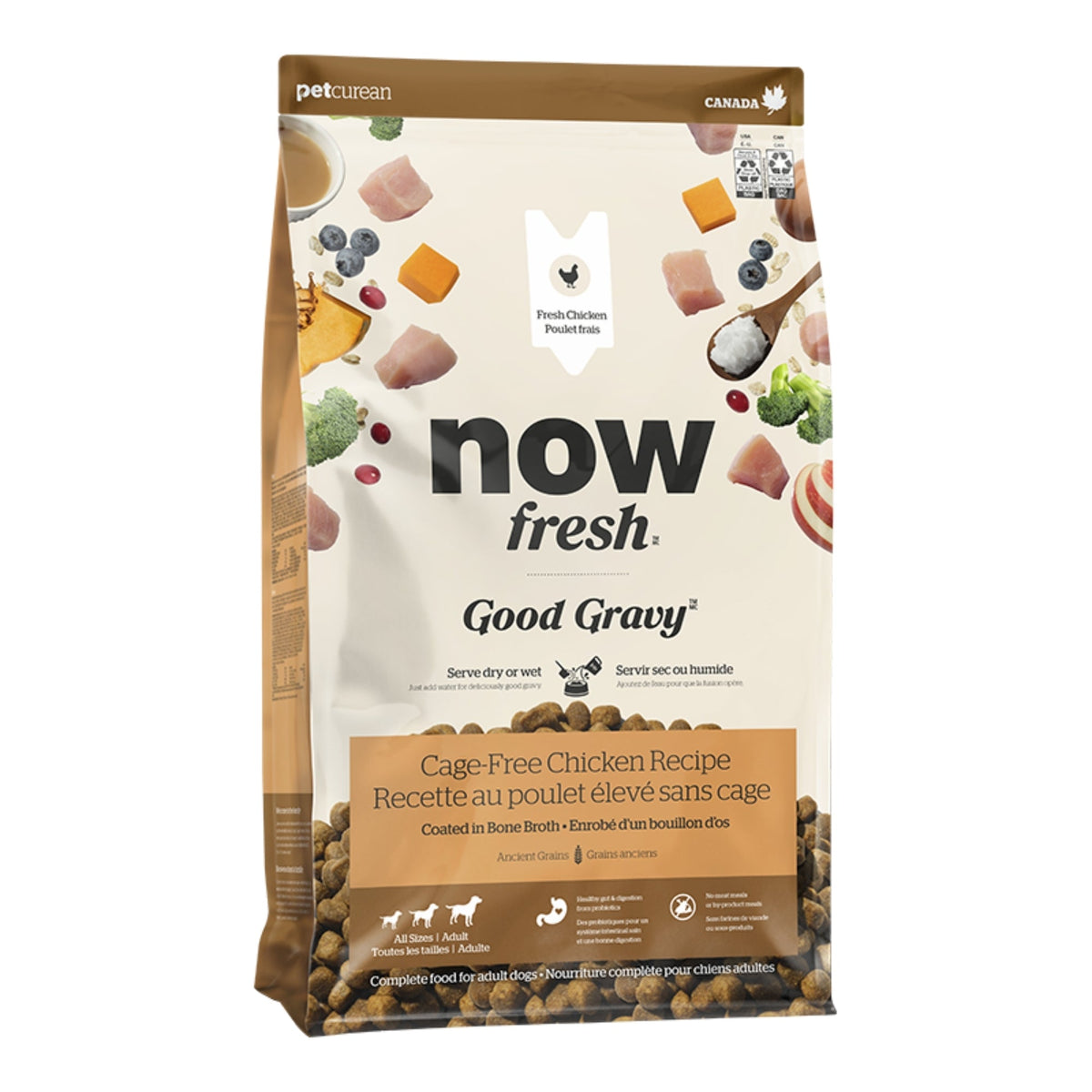 Now Fresh Dog Good Gravy Chicken Wth Grain 22Lb