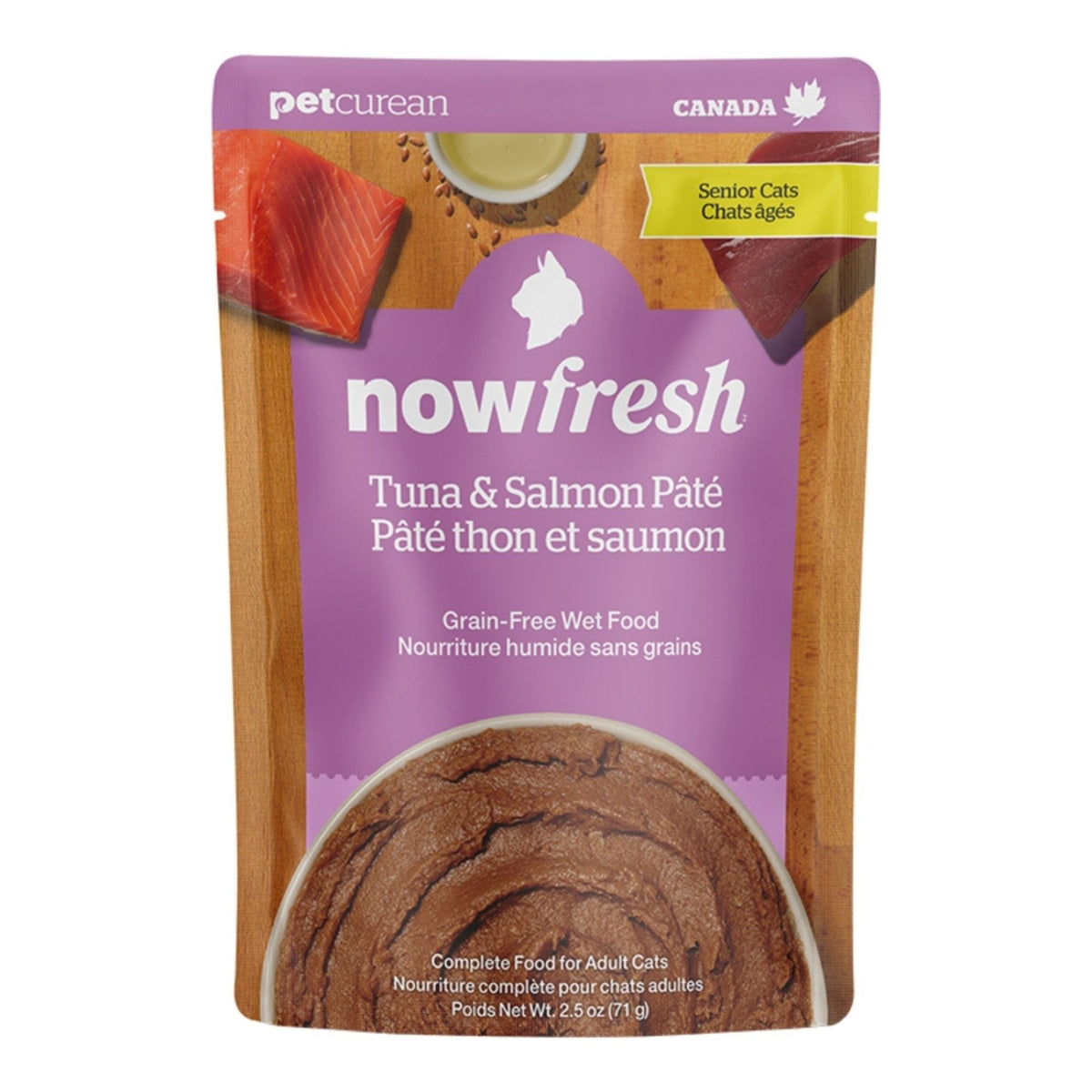 Now Fresh Cat Grain Free Senior Tuna + Salmon Pate 2.5oz. (Case of 24)