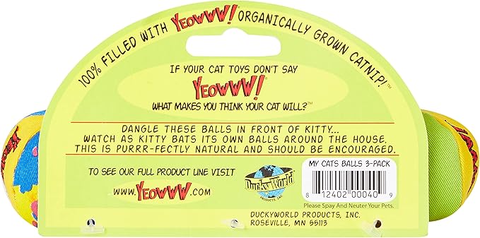 Yeow Cat My Cats Balls 3Pack