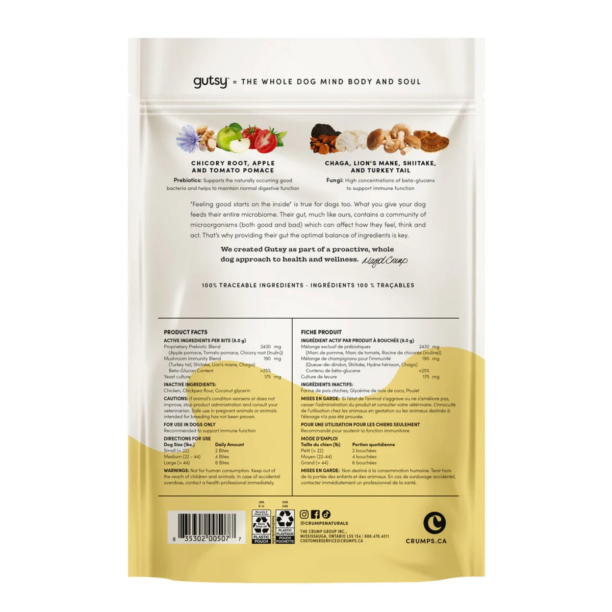 Crumps Dog 4.6oz. Gutsy Immune Bites