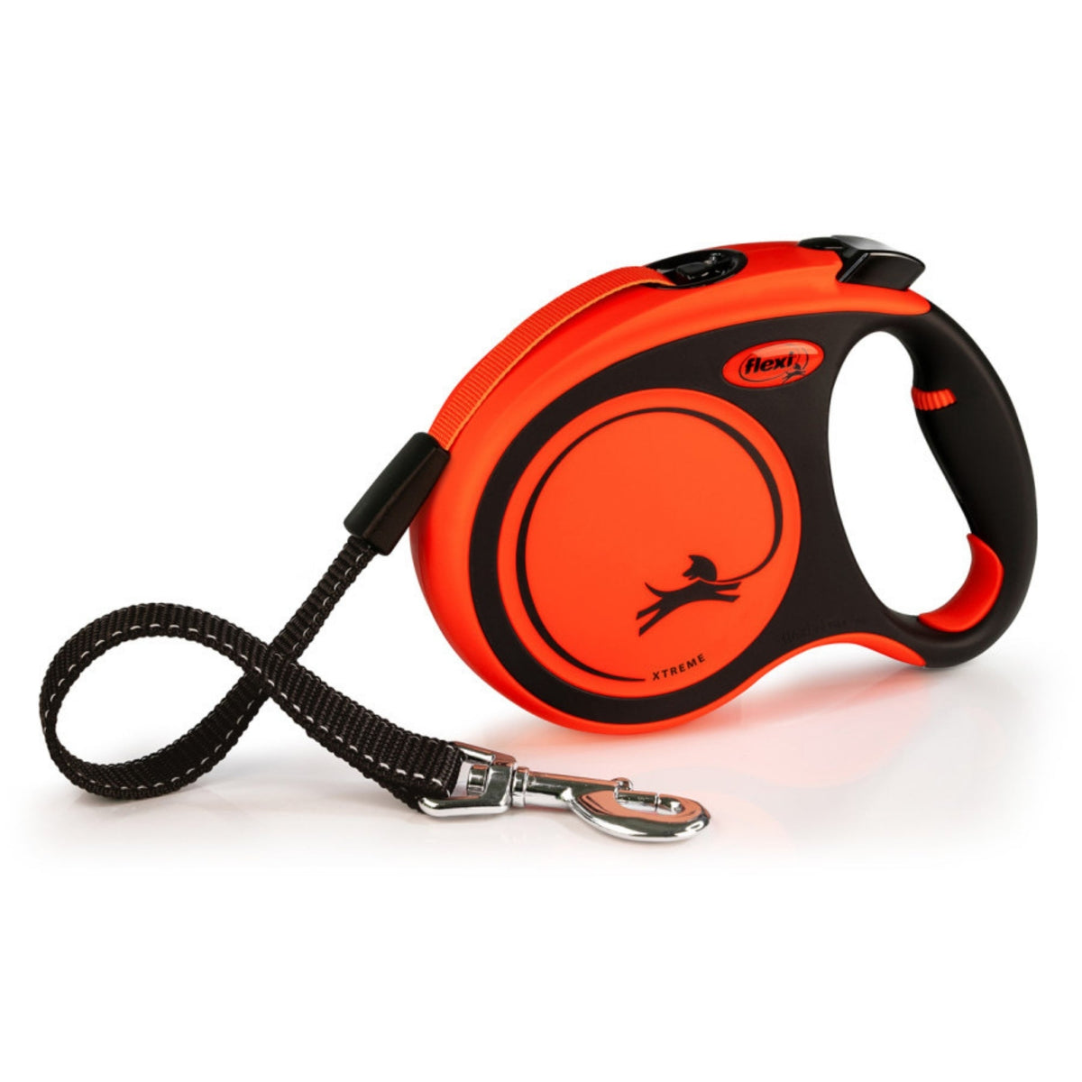 Flexi Xtreme Retractable Leash Orange Black, 1ea/LG, 16 ft