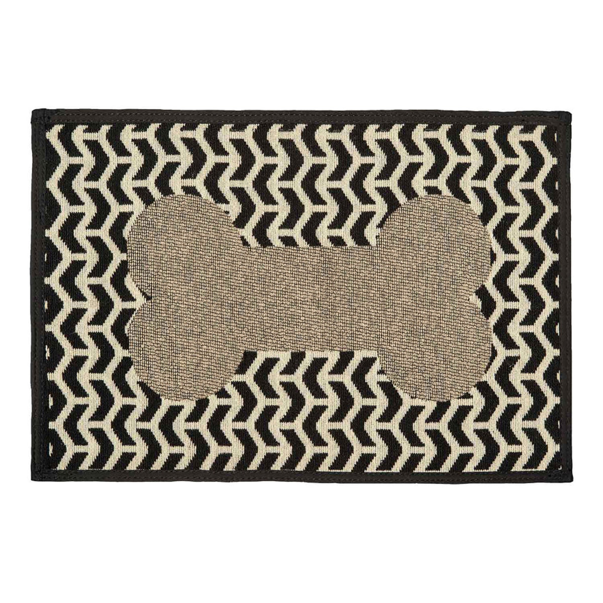 Loving Pets Bella Fashion Mats Geometric Bone, Brown, 1ea/One Size
