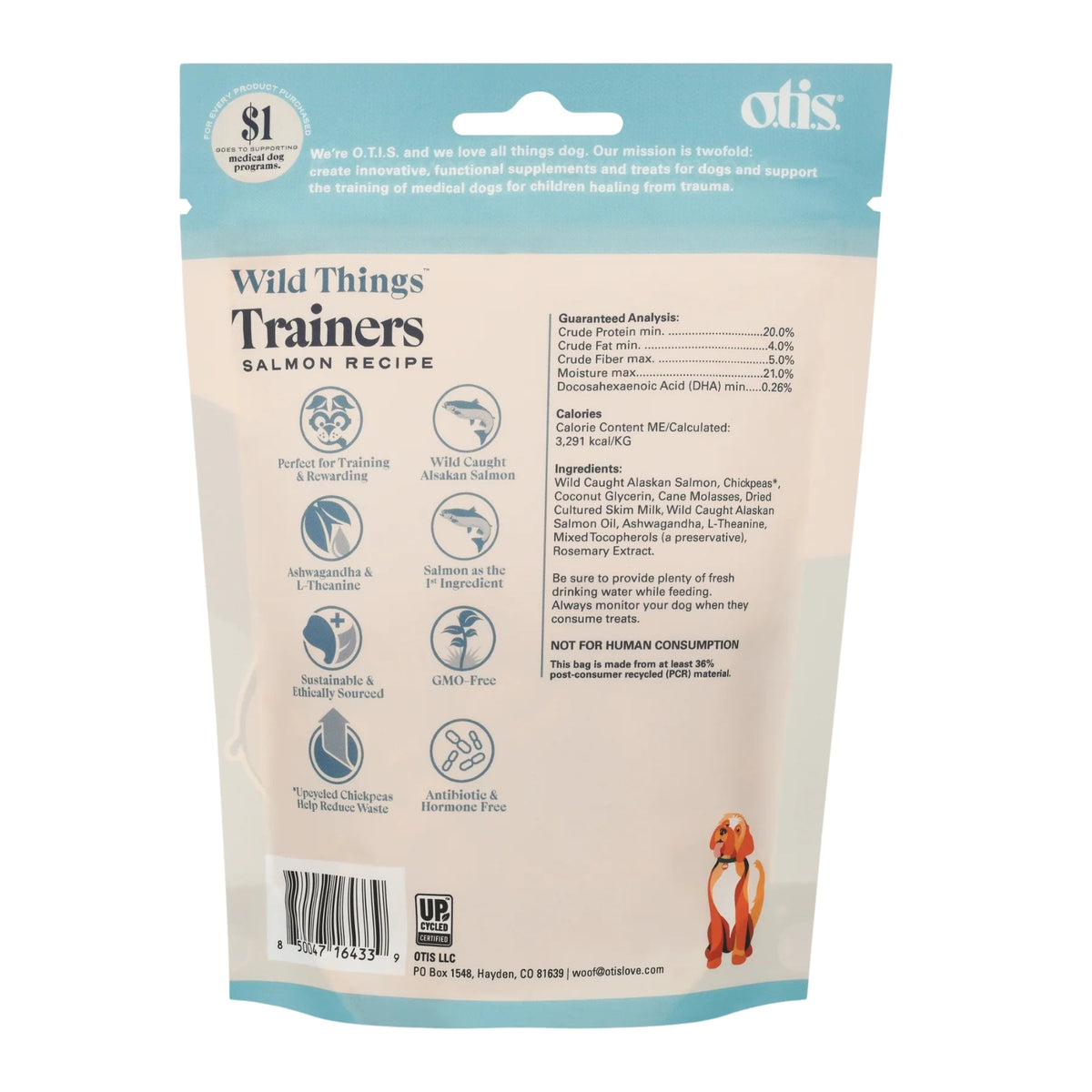 Otis Dog Wild Things Trainers Salmon 4oz.