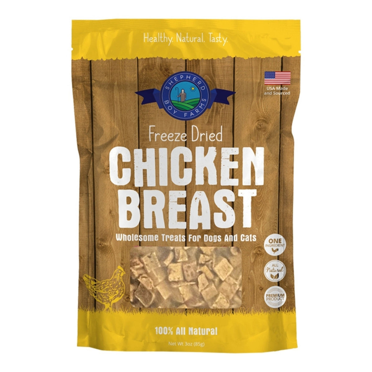 Shepherd Boy Farms Dog & Cat Freeze-Dried Chicken Breast 3oz.