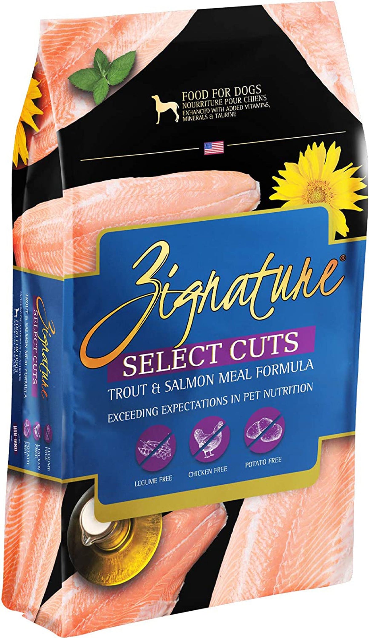 Zignature Dog 4Lb. Select Cut Trout Salmon
