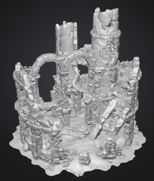 Atlantean Castle Ruins 2 - STL - Digital product