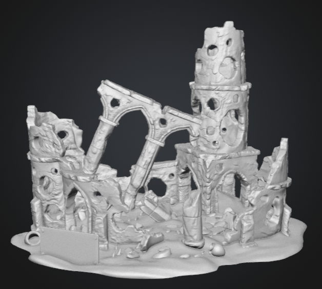 Atlantean Castle Ruins 3 - STL - Digital product