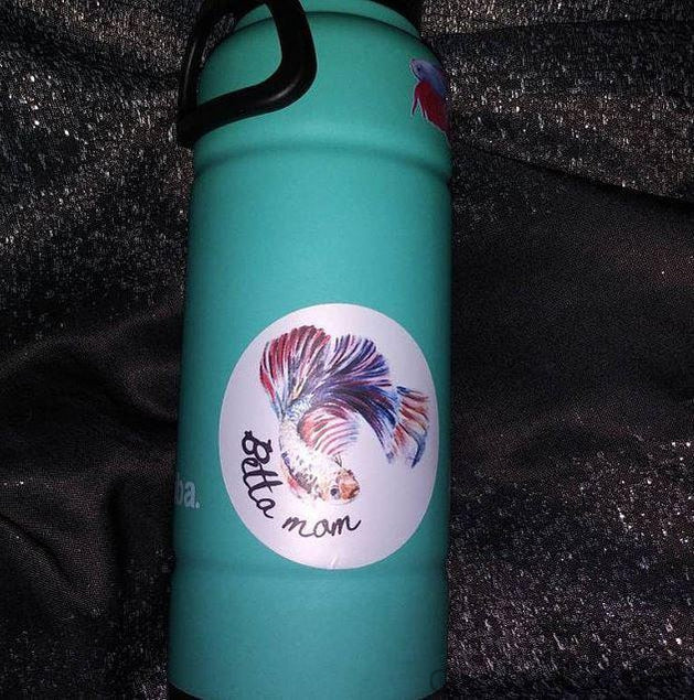 Betta Mom Decal Stickers