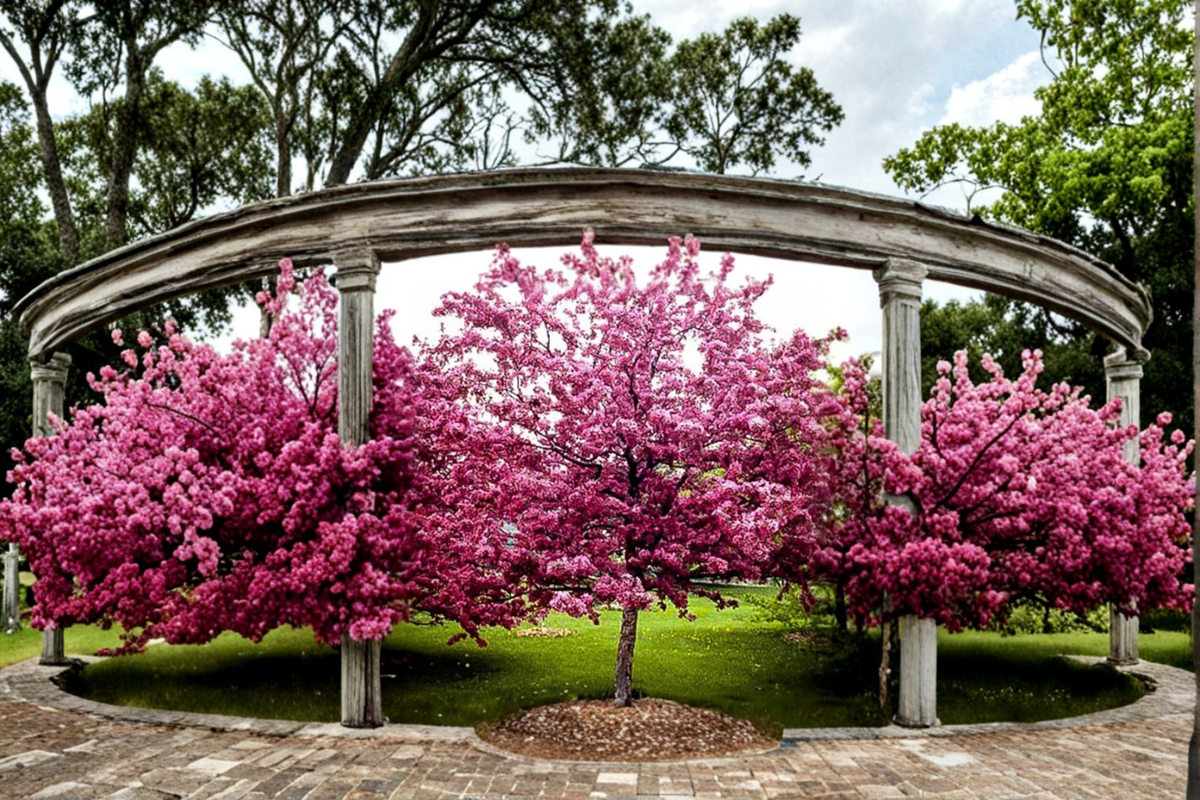 Robinson Flowering Crabapple Tree 4-6 ft Live Plant Pink Bloom Malus Ornamental Tree for Garden Landscape