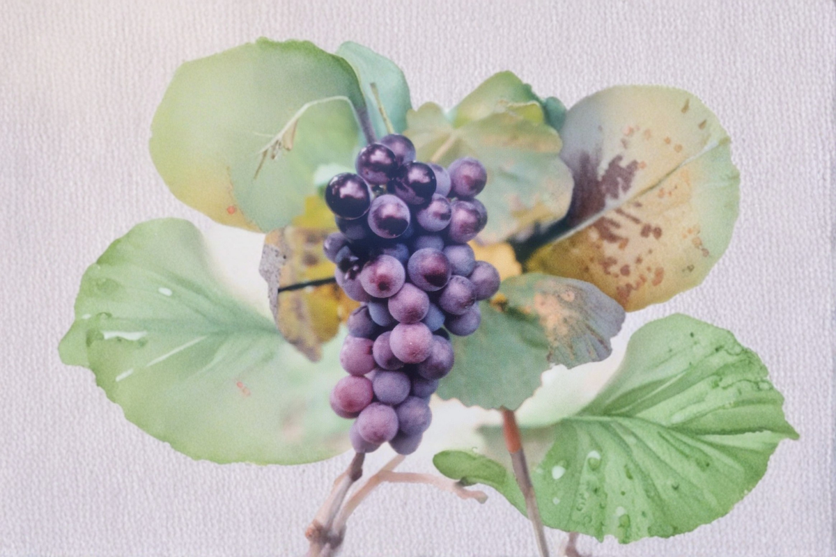 Champanel Grape Vine Live Plant, 3-Gallon Container, Sweet Dark Purple Fruit, Vitis Hybrid for Garden, Vineyard, Outdoor Growing