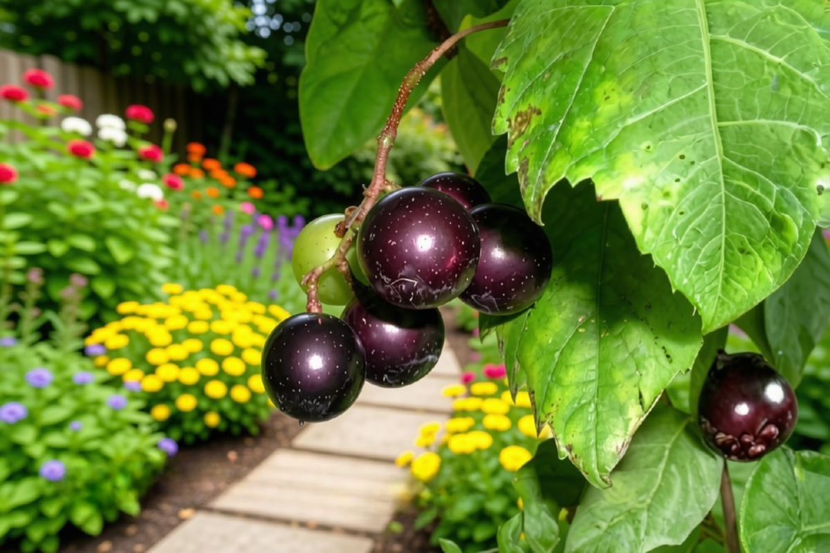 5 Delicious Muscadine Grape Live Starter Plants – Vitis rotundifolia Fruiting Vines