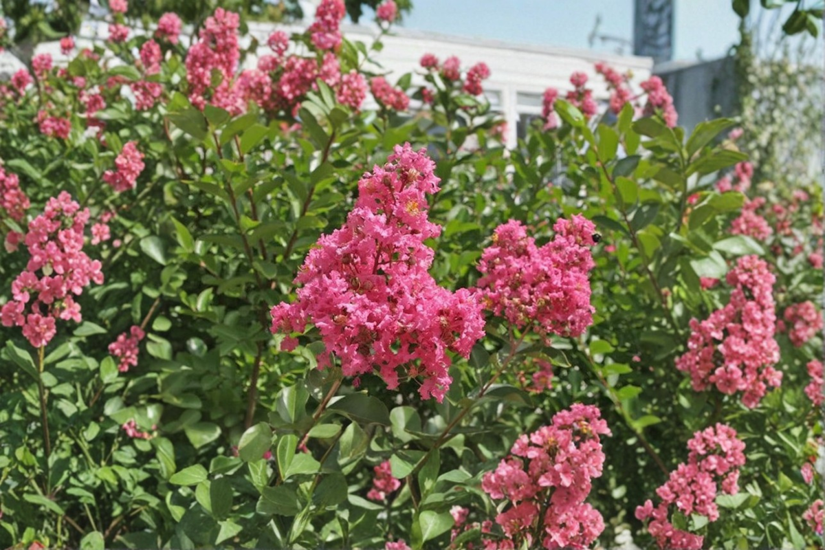 Pink Crape Myrtle ‘Hopi’ 2 Gallon Live Plant – Lagerstroemia indica Flowering Tree for Summer Garden Landscape
