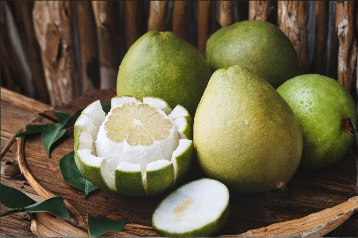 White Pomelo Grapefruit Live Plant | Bearing-Size Citrus Tree in 3-Gallon Container | Citruss maxima