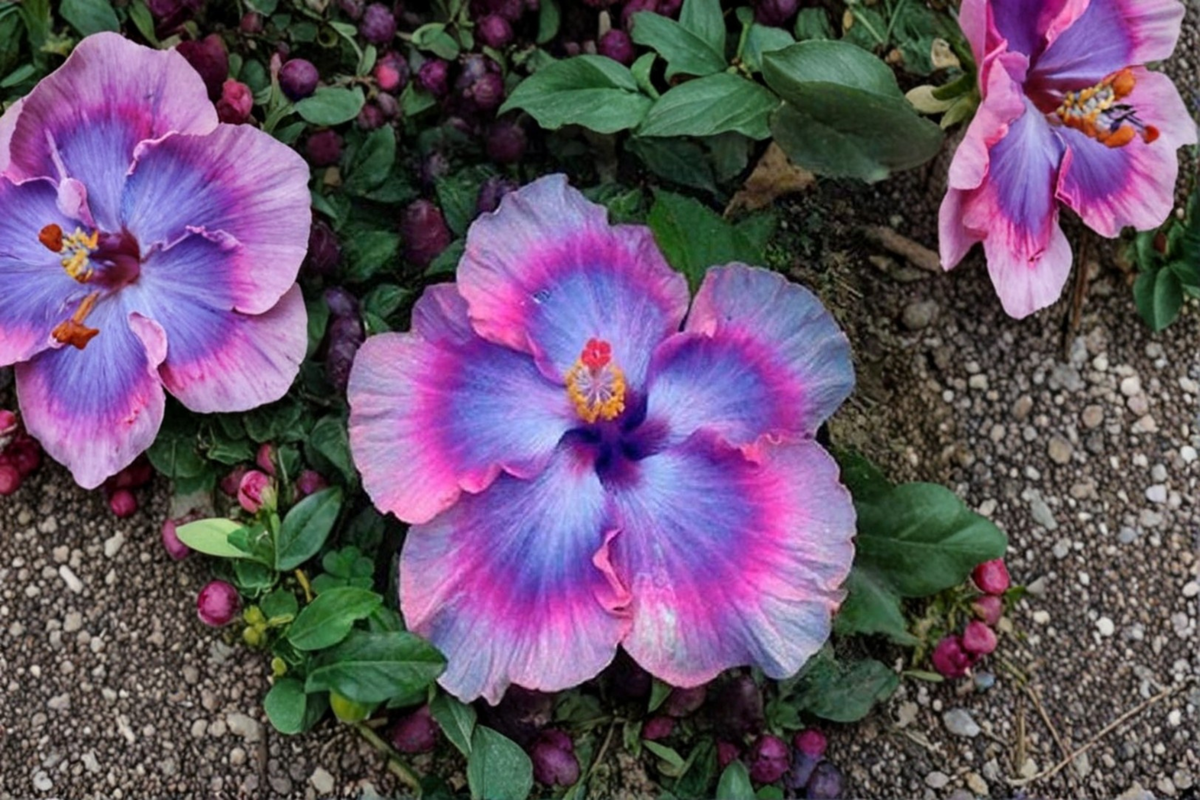 Dark Purple Giant Hibiscus Seeds – Exotic Tropical Flower, 10 Seeds, Ornamental Garden Plant, Hibiscus spp.