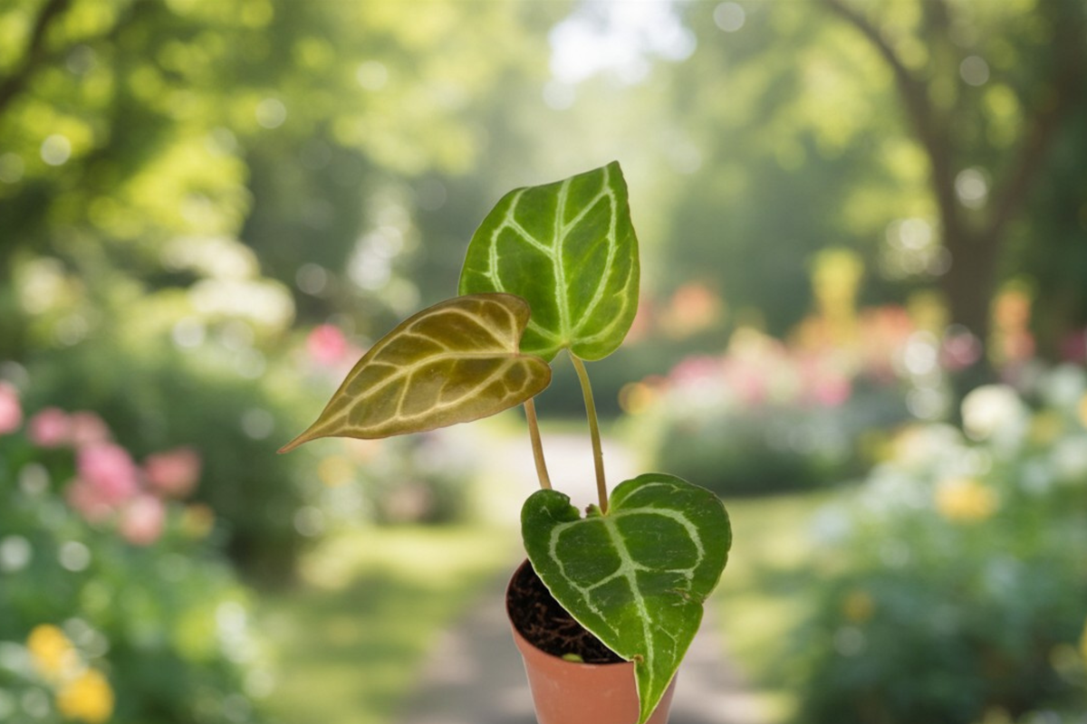 Anthurium Crystallinum Live Plant 2 Inch Pot Rare Velvet Leaf Anthurium Rooted Tropical Houseplant Collector Gift