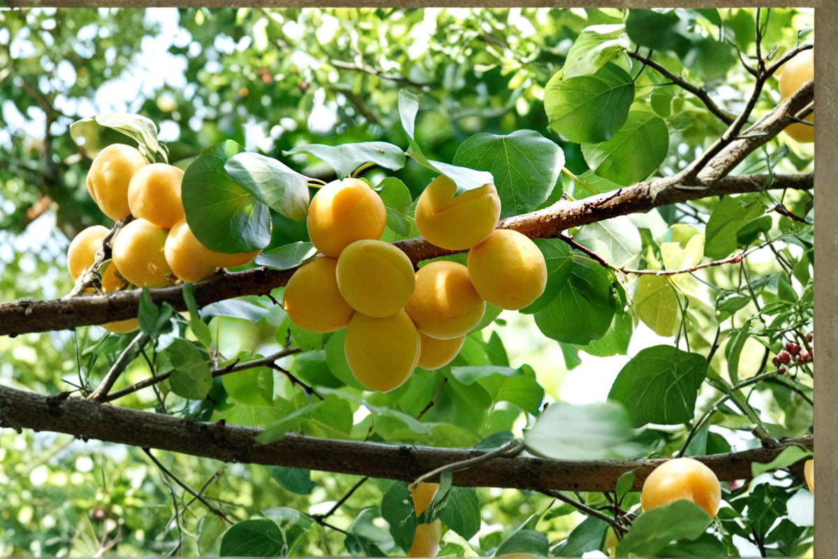 Gold Kist Apricot Tree Live Plant 4–6 Ft Fruit Tree, Apricot Tree for Garden Orchard, Deciduous Backyard Tree